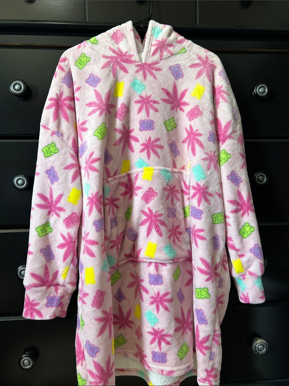 Plush Hooded Pullover Robe - Picture 2 of 5